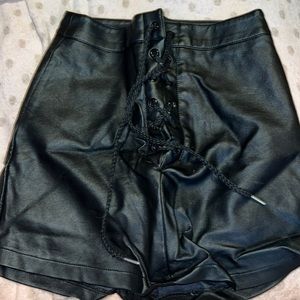 Leather Mini Skirt